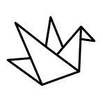 icon of a paper crane